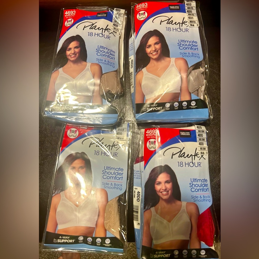 Playtex Bras size 40DD.